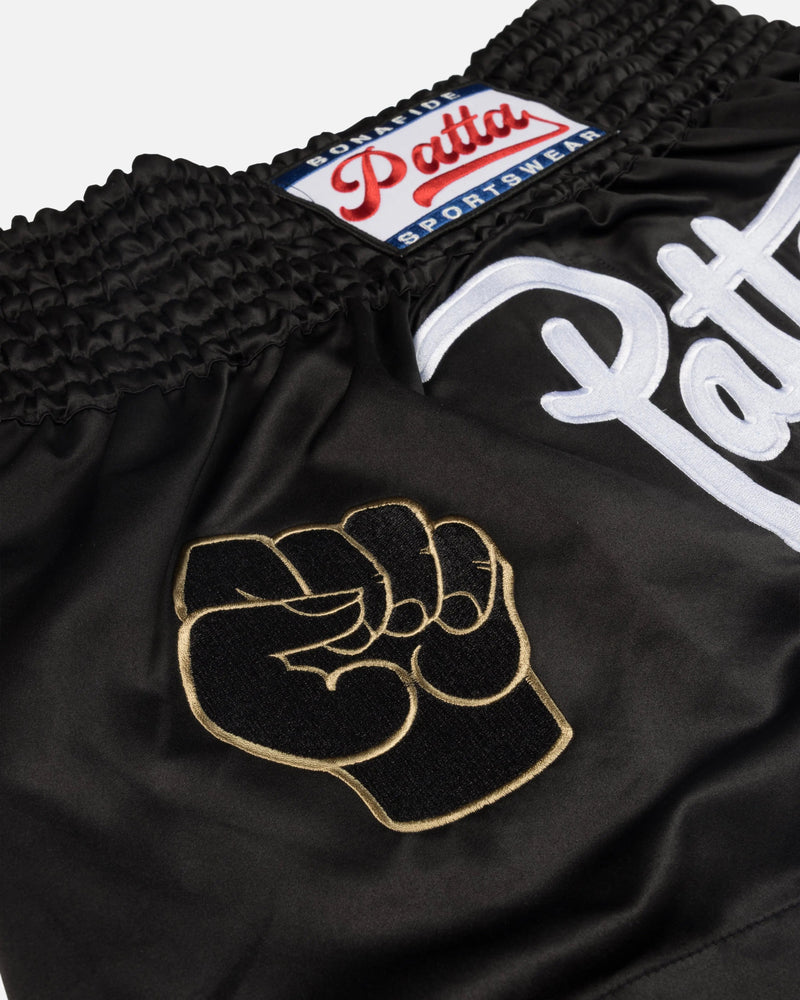 Patta London Chapter Muay Thai Shorts (Black)