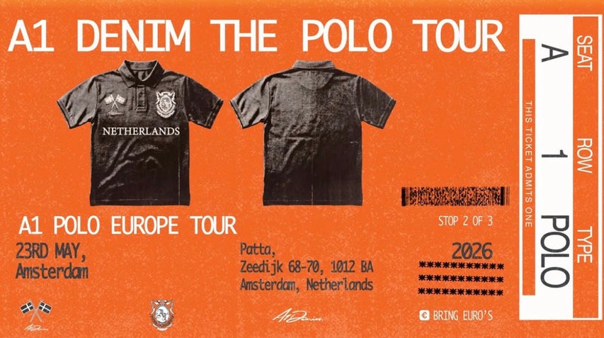A1 Denim Polo Tour at Patta Amsterdam