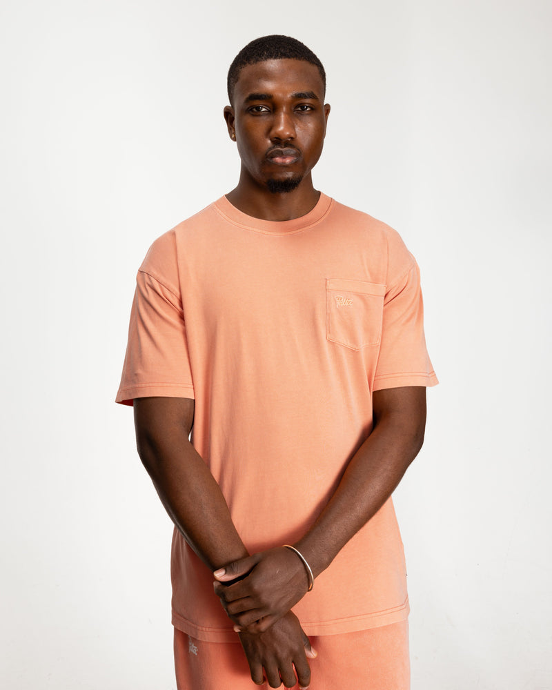 Patta Basic Washed Pocket T-Shirt (Melon)