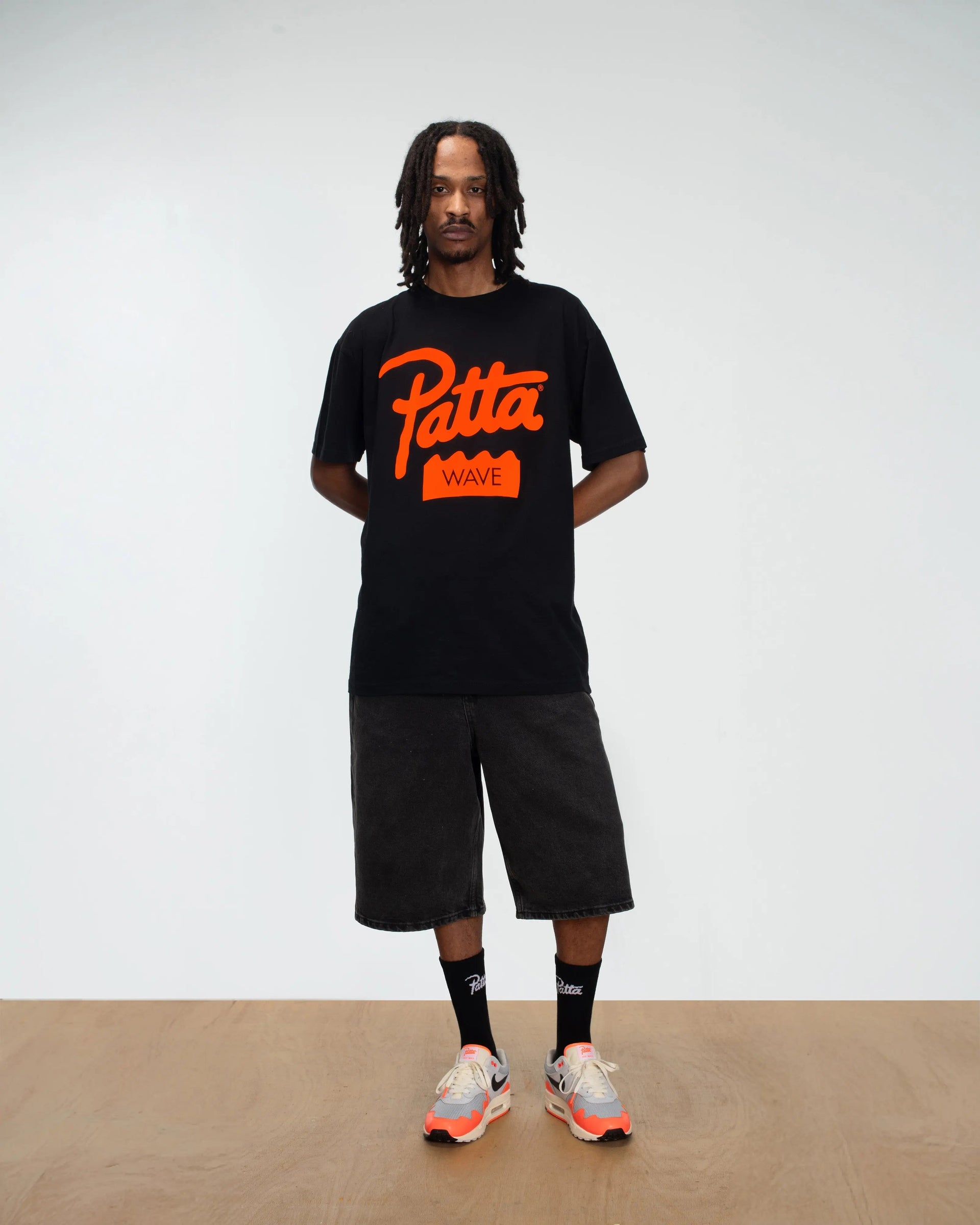 Patta Wave T-Shirt (Black)
