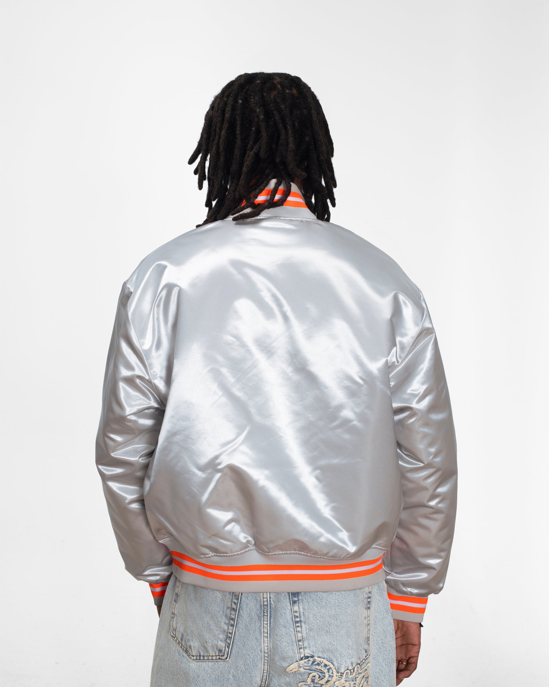 Patta Classic Satin Bomber Jacket (Lunar Rock)