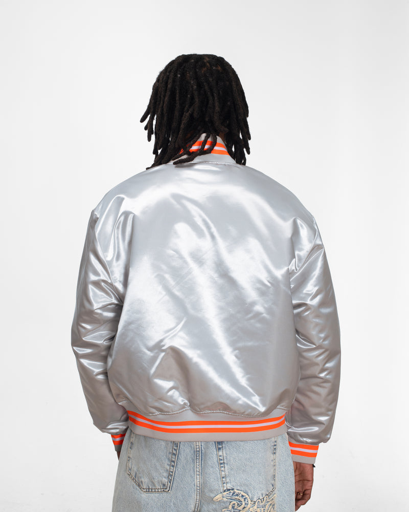Patta Classic Satin Bomber Jacket (Lunar Rock)