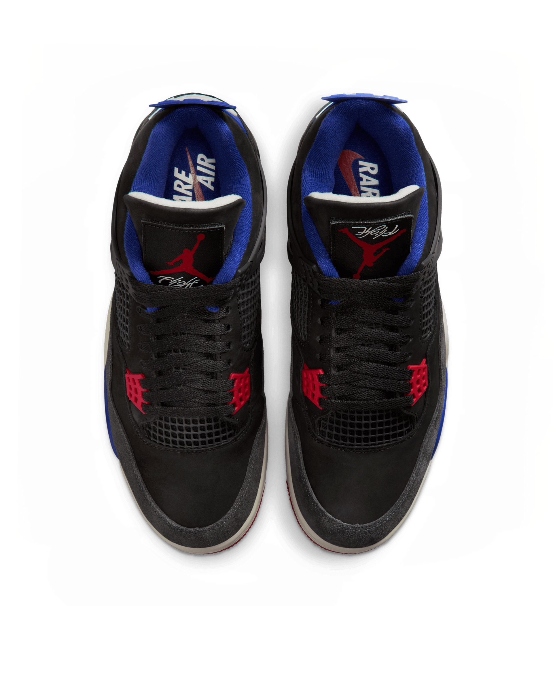 Nike Air Jordan 4 Retro (Black/Fire Red-Deep Royal Blue)