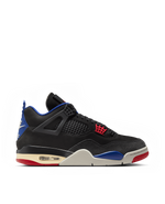 Nike Air Jordan 4 Retro (Black/Fire Red-Deep Royal Blue)
