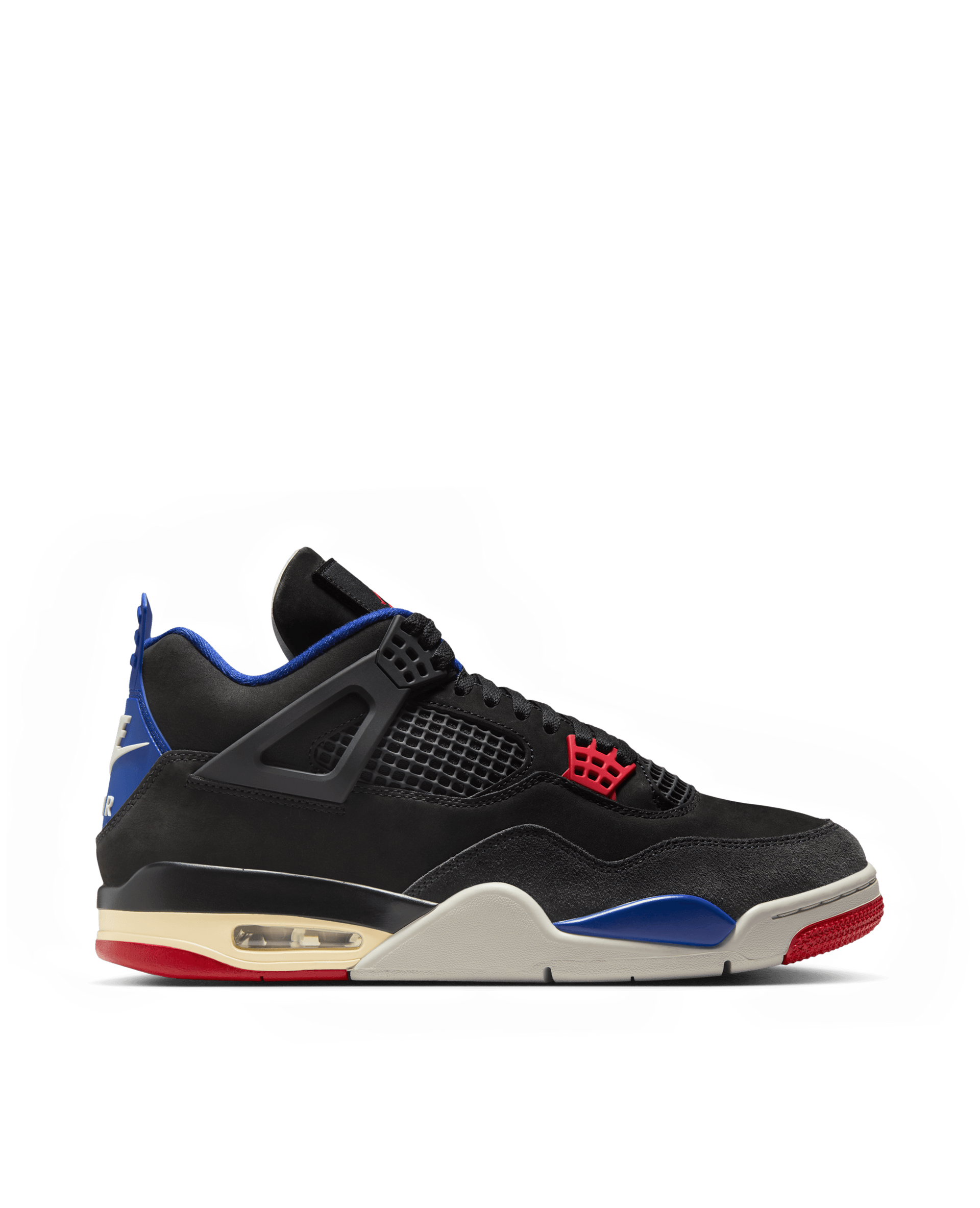 Nike Air Jordan 4 Retro (Black/Fire Red-Deep Royal Blue)