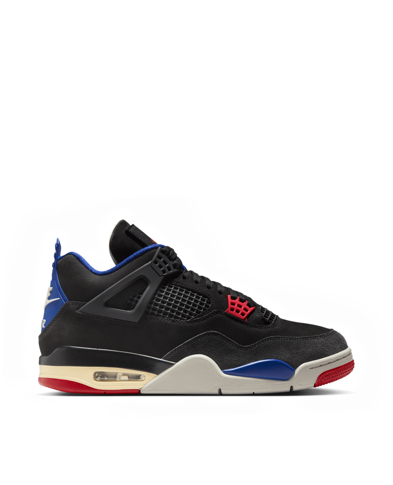 Nike Air Jordan 4 Retro (Black/Fire Red-Deep Royal Blue)
