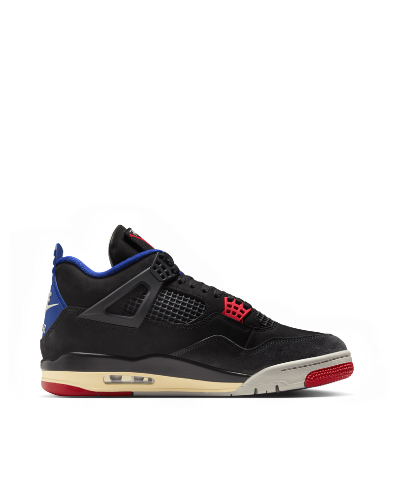 Nike Air Jordan 4 Retro (Black/Fire Red-Deep Royal Blue)