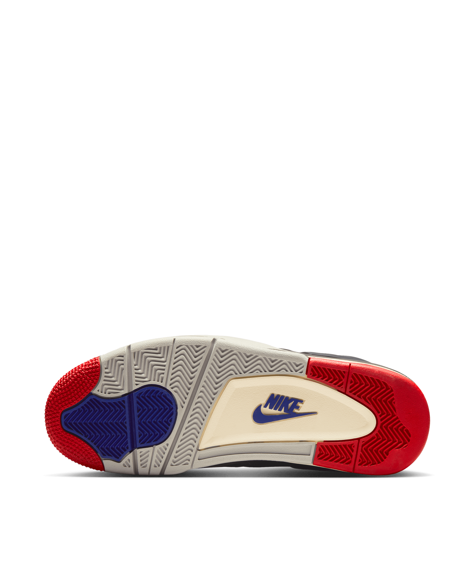 Nike Air Jordan 4 Retro (Black/Fire Red-Deep Royal Blue)