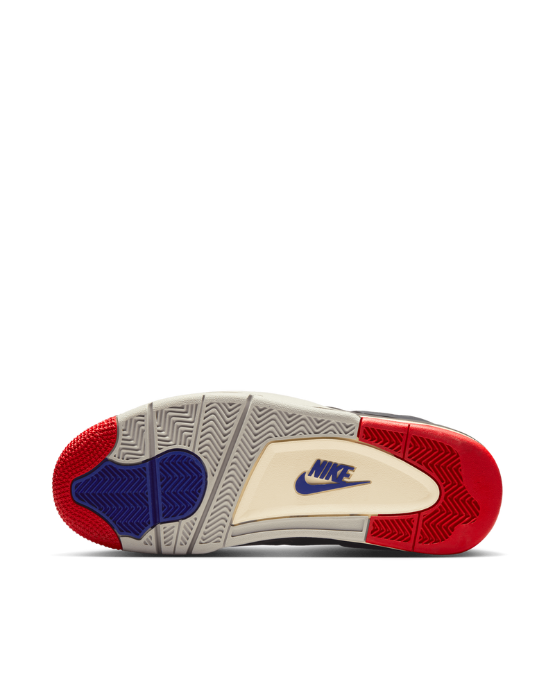 Nike Air Jordan 4 Retro (Black/Fire Red-Deep Royal Blue)