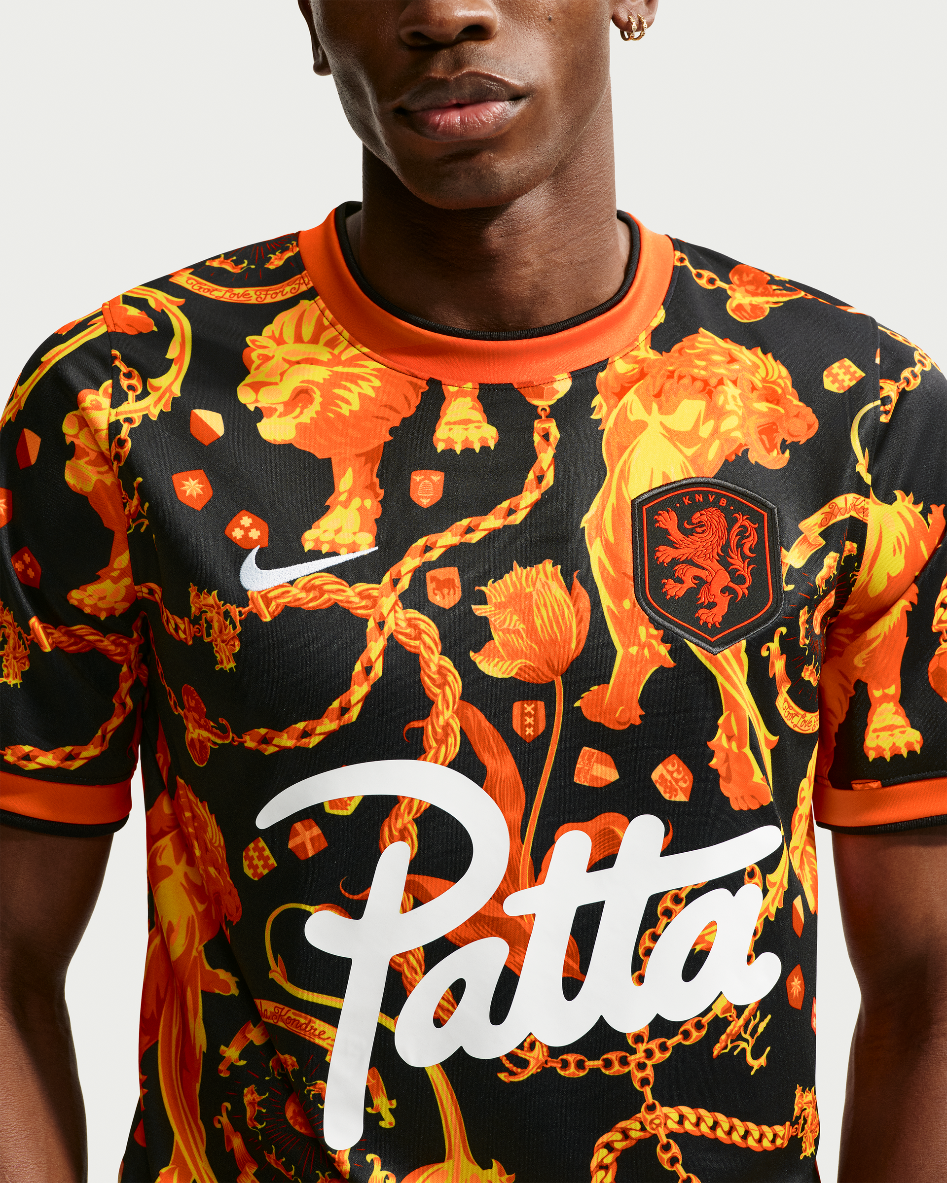 Patta x Nike KNVB Pre-Match Jersey (Black/Orange)