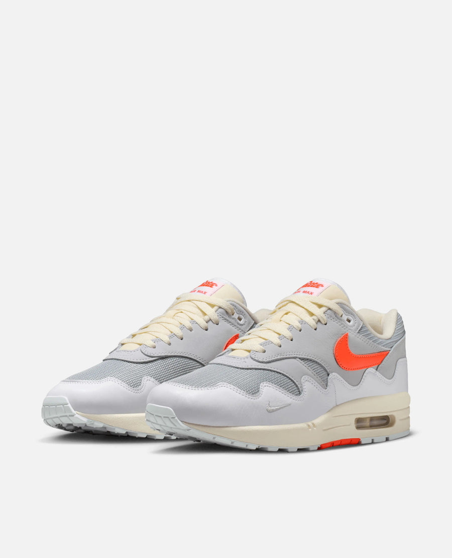 Patta X Nike Air Max 1 (White/Hyper Crimson-Pure Platinum)