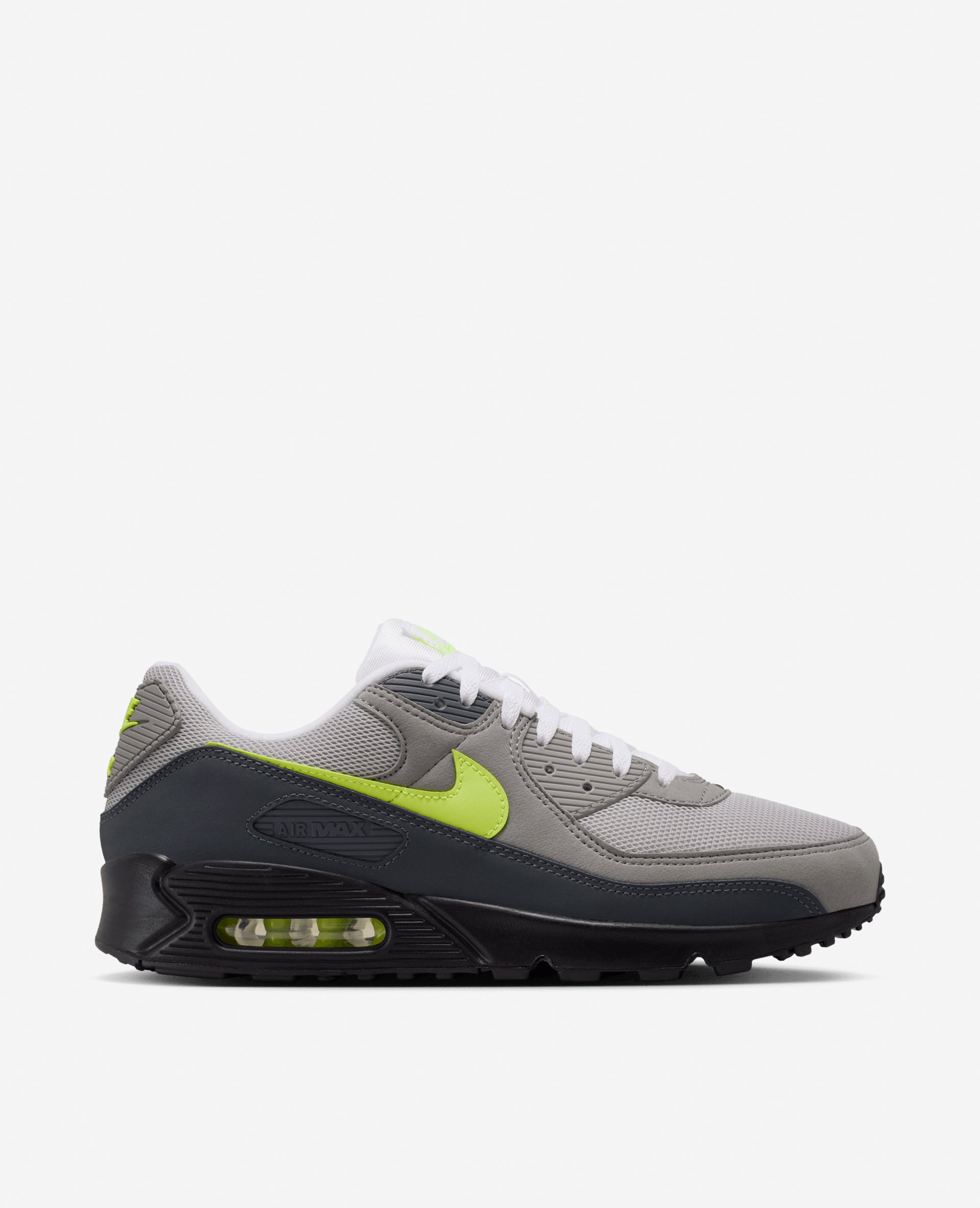 Nike Air Max 90 (Black/Neon Yellow-Anthracite-Light Charcoal-Pearl Grey-White)