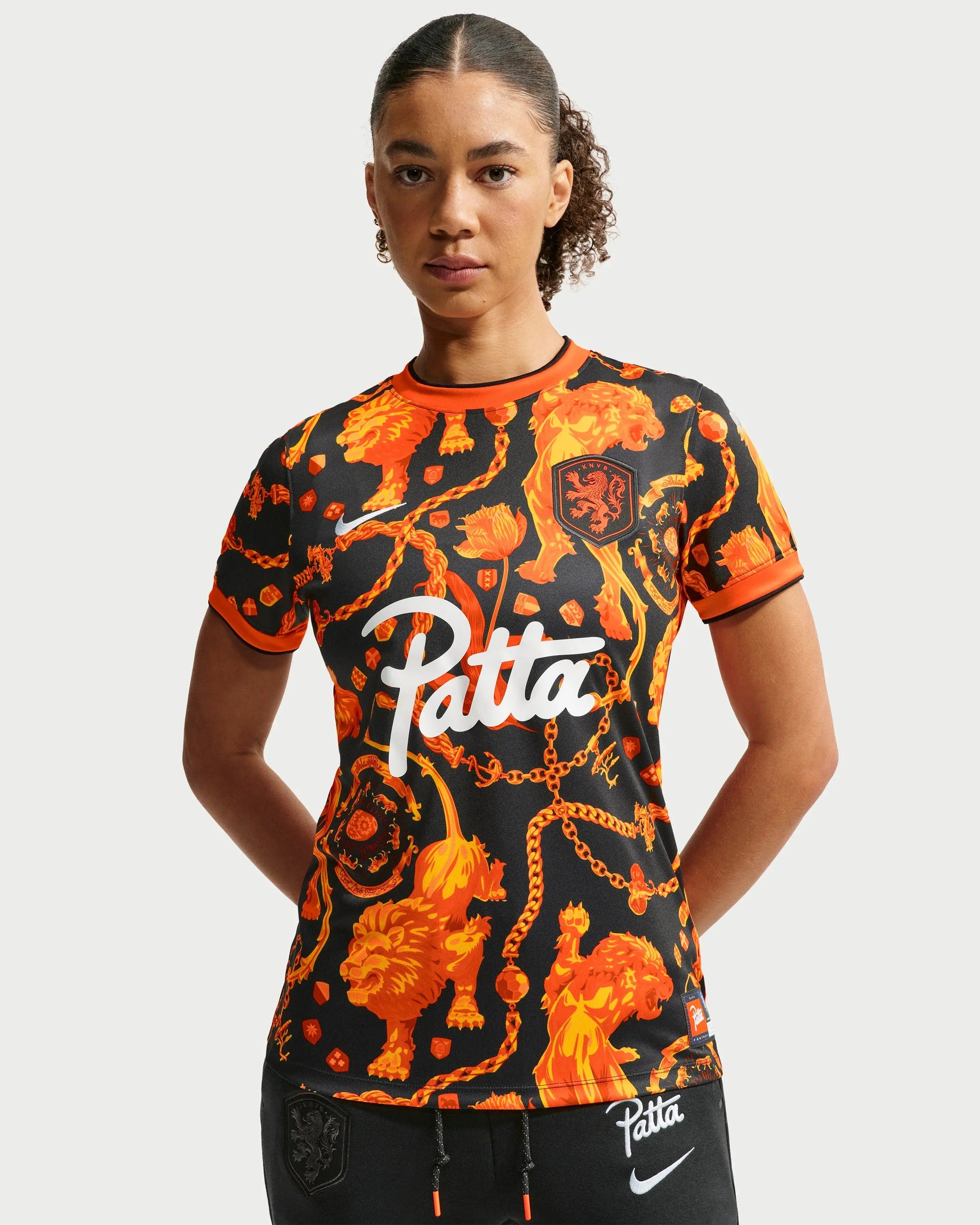 Patta x Nike KNVB Pre-Match Jersey WMNS (Black/Orange)