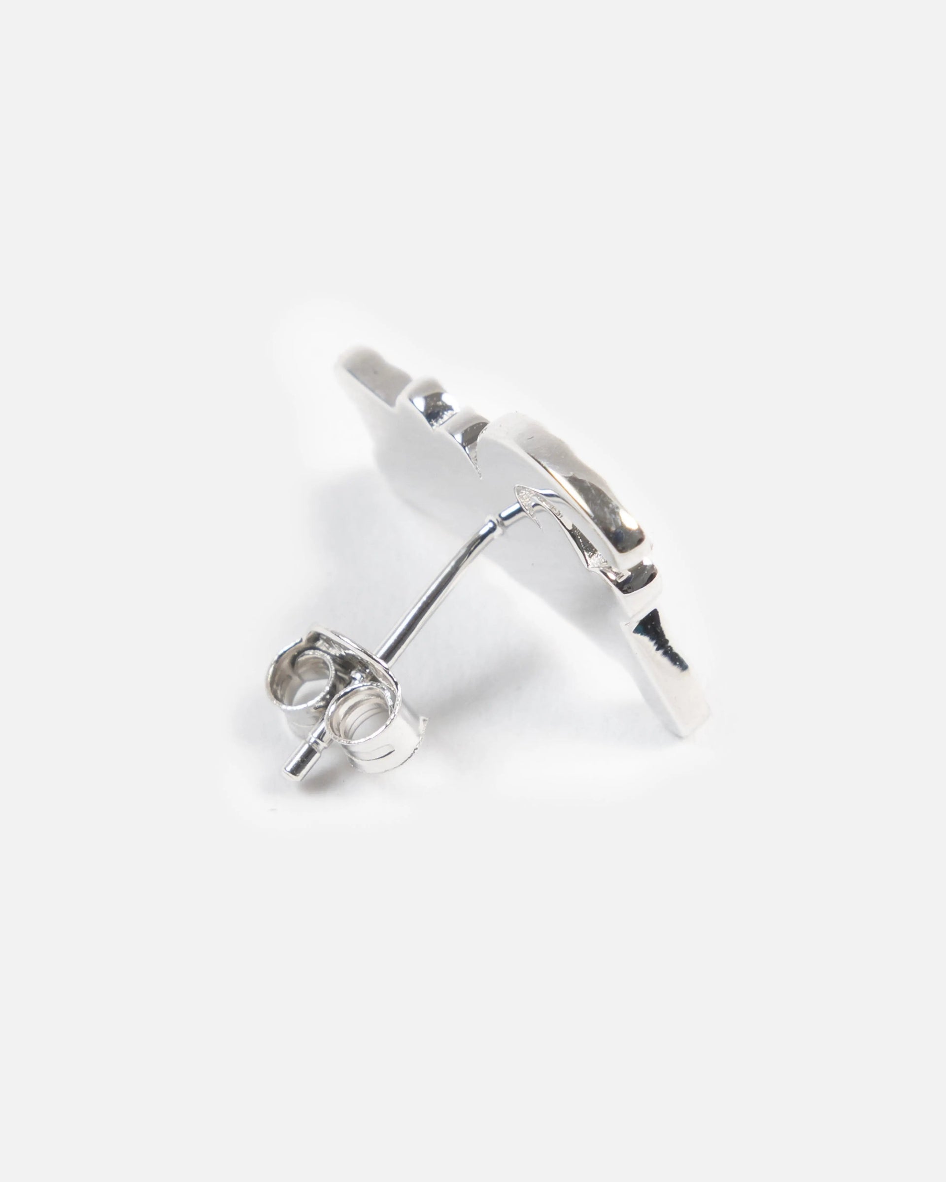 Patta Script Logo Silver Earring (Silver)