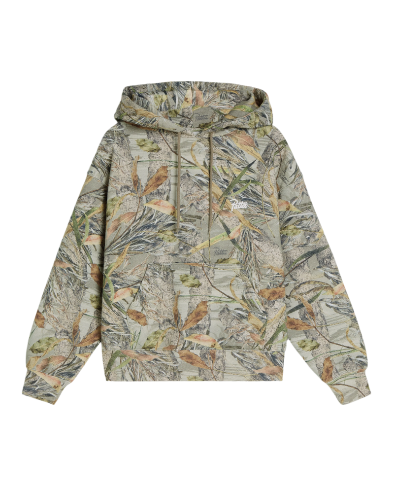 Patta Nature Print Boxy Hooded Sweater (Nature Print)