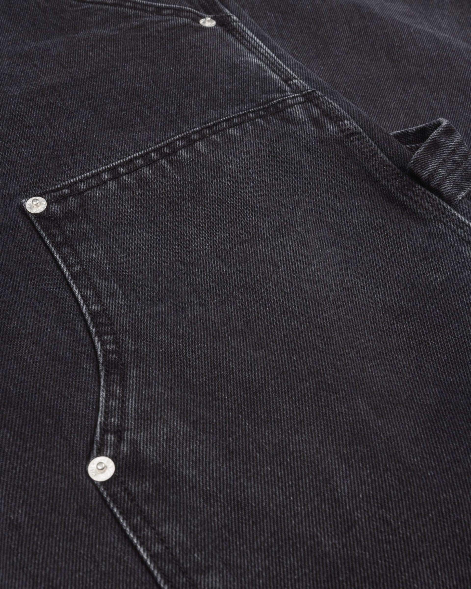Patta Double Knee Denim Pants (Black Denim)