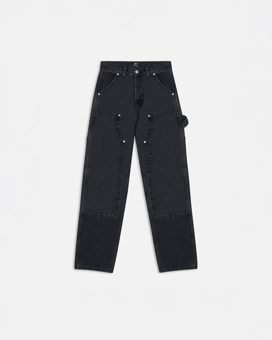 Patta Double Knee Denim Pants (Black Denim)
