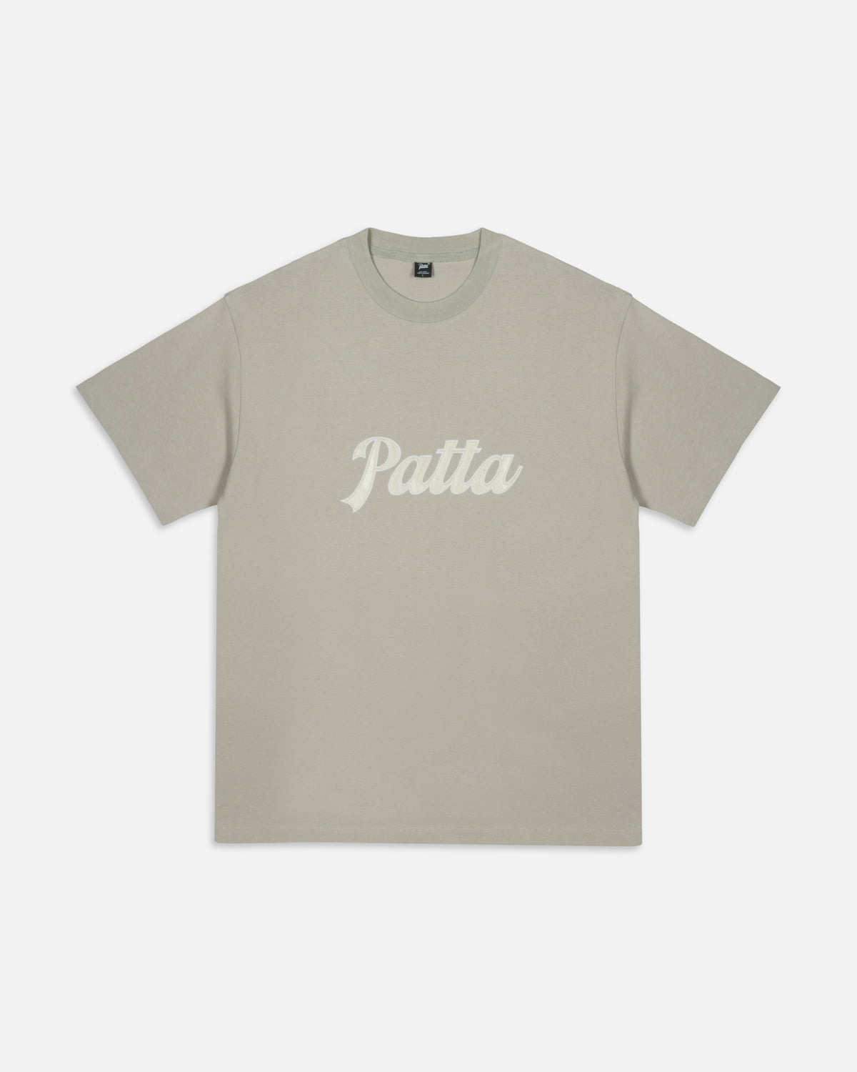Patta Logo Twill Applique T-Shirt (Flint Gray)