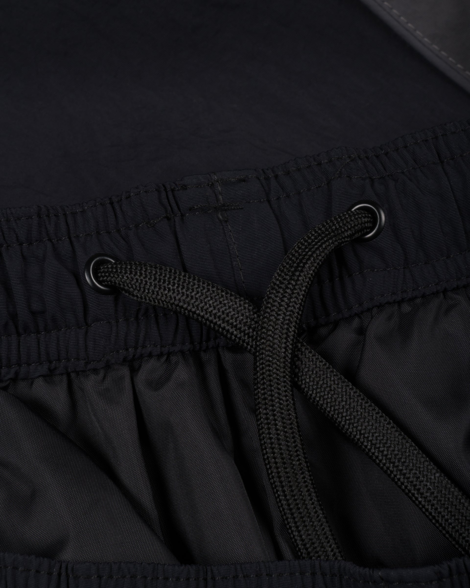 Patta Panelled Oversized Track Pants (Black)