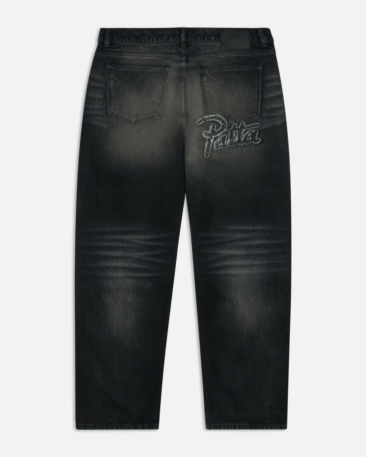 Patta Dark Dirty Whiskers Baggy Denim Pants (Black)