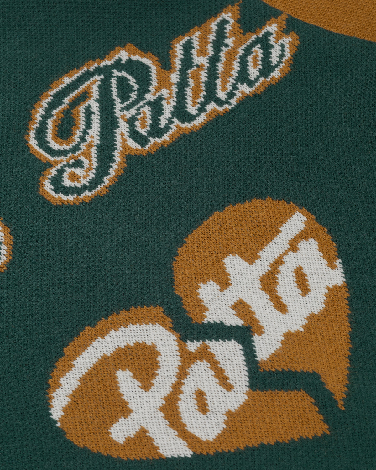 Patta Varsity Knitted Cardigan (Pine Grove)