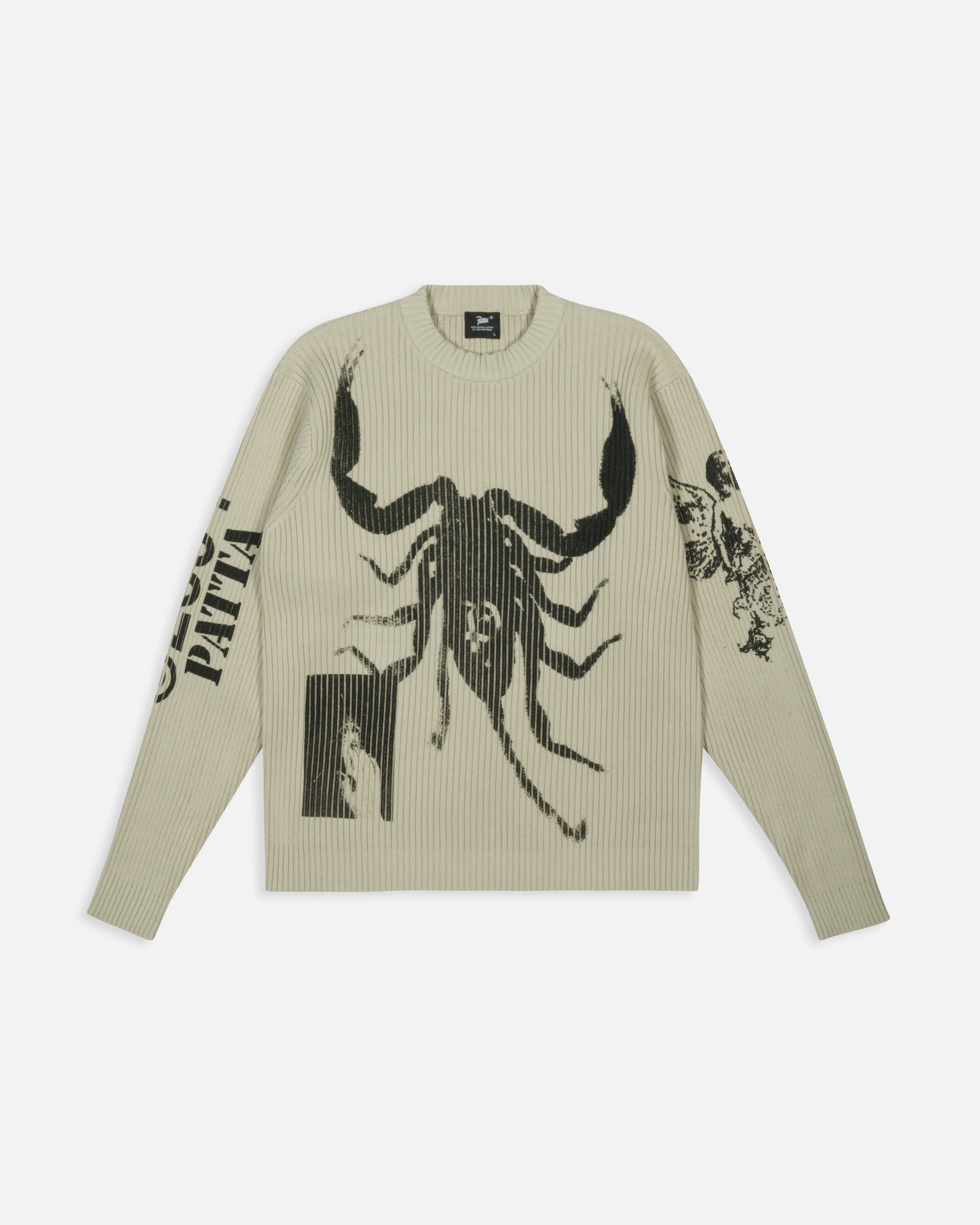 Patta Scorpio Knitted Jumper (Plaza Taupe)