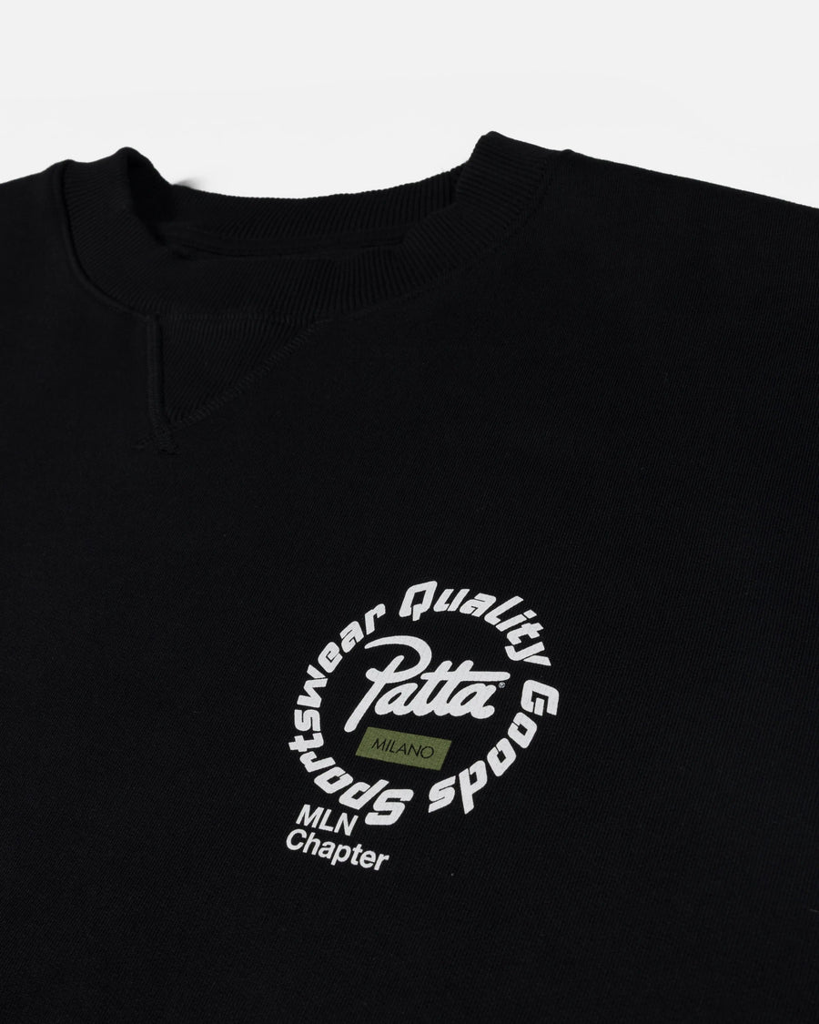 Patta Milano Chapter Crewneck Sweater (Black)