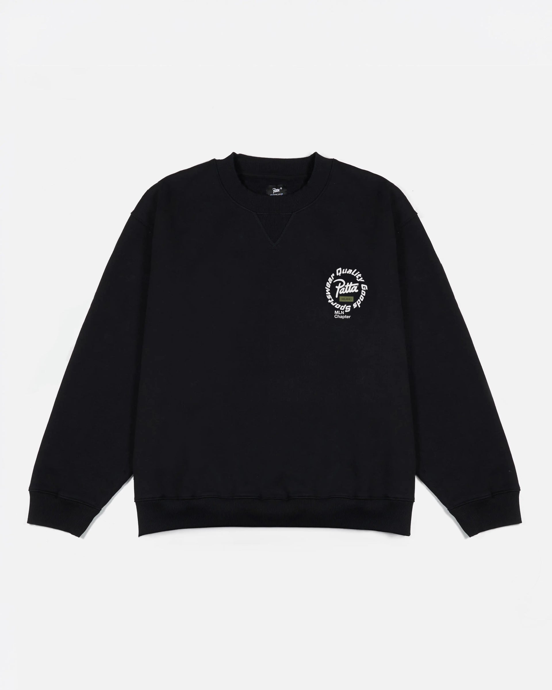 Patta Milano Chapter Crewneck Sweater (Black)