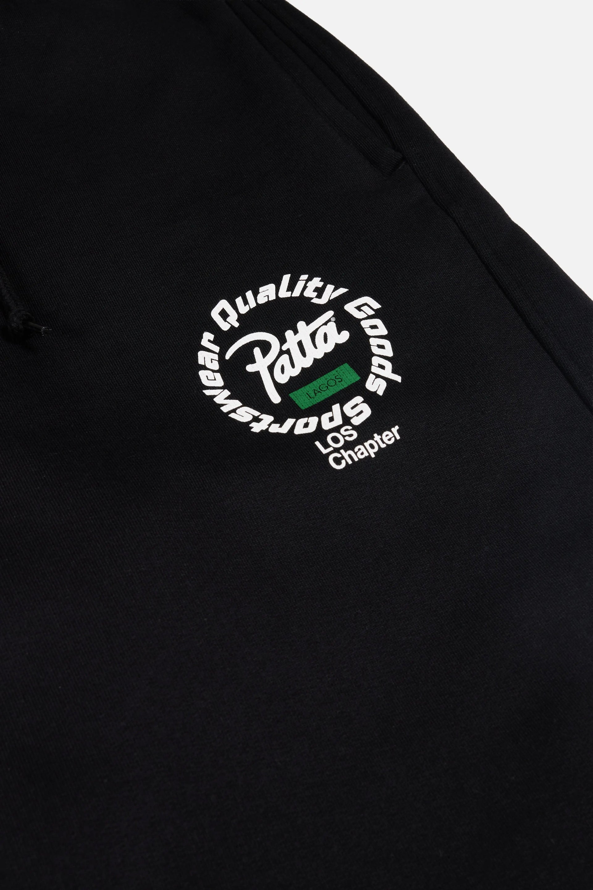 Patta Lagos Chapter Straight Leg Jogging Pants (Black)