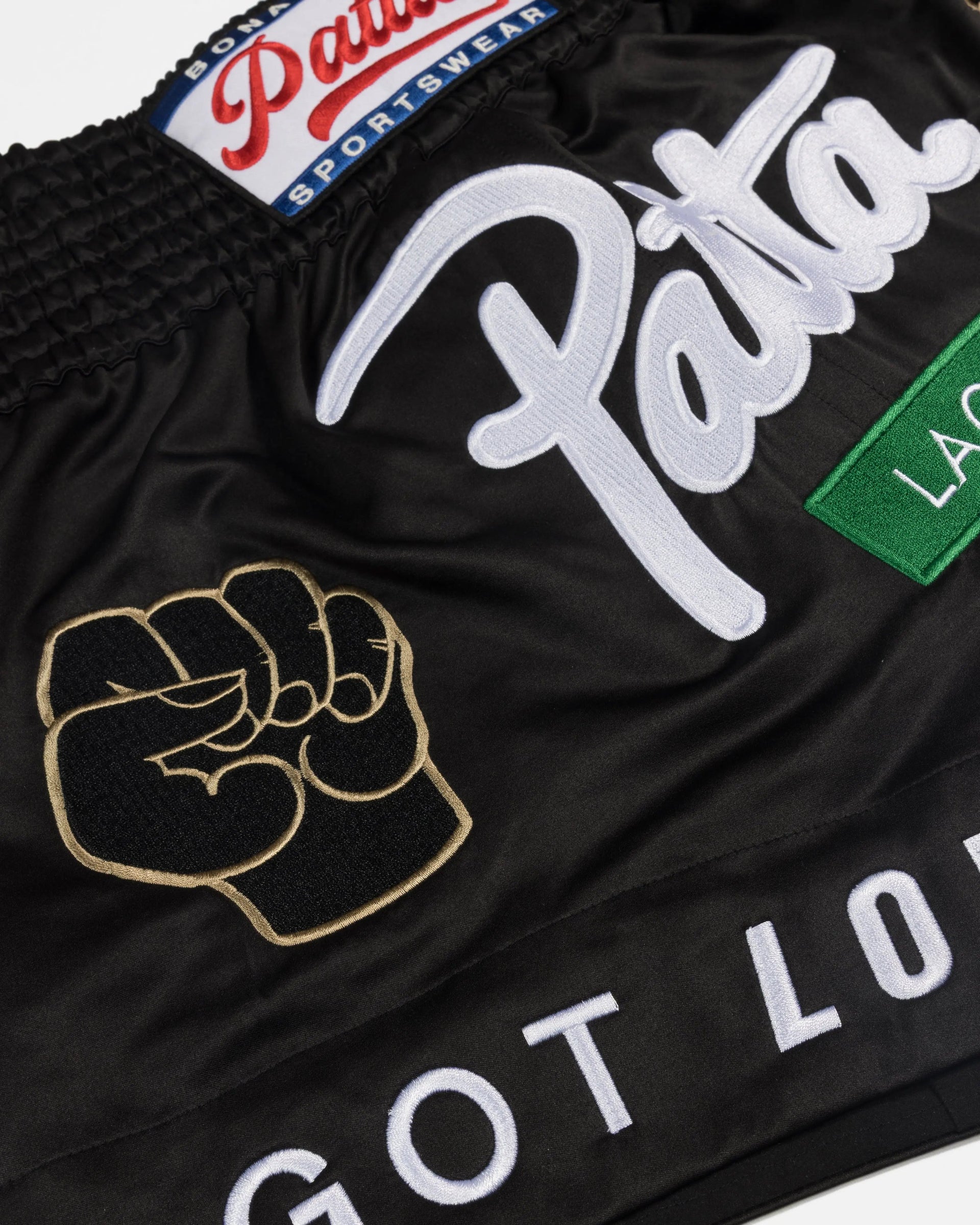 Patta Lagos Chapter Muay Thai Shorts (Black)