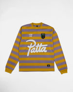 Patta Striped Longsleeve Football Jersey (Chalk Violet)