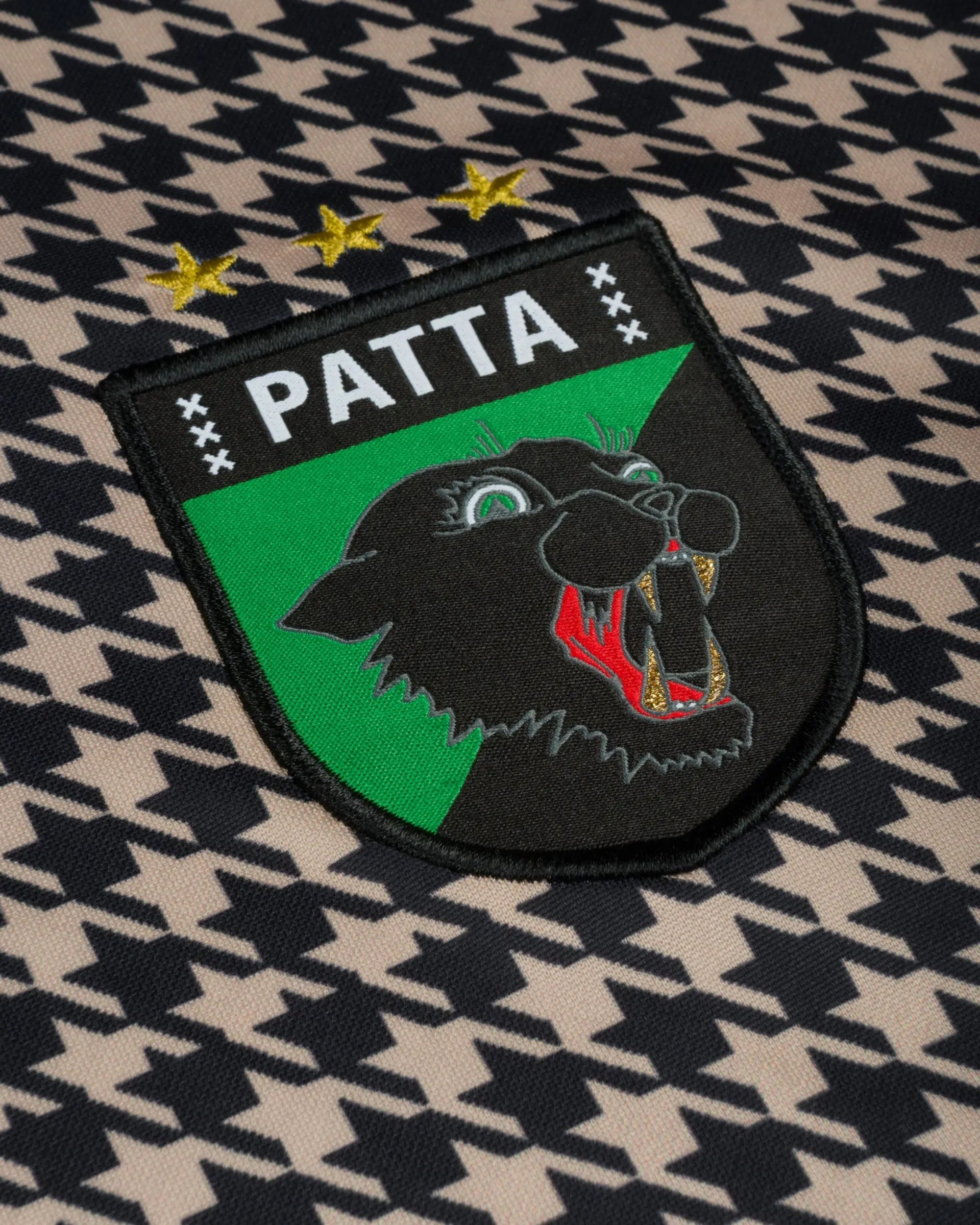 Patta Houndstooth Football Jersey (Irish Cream)