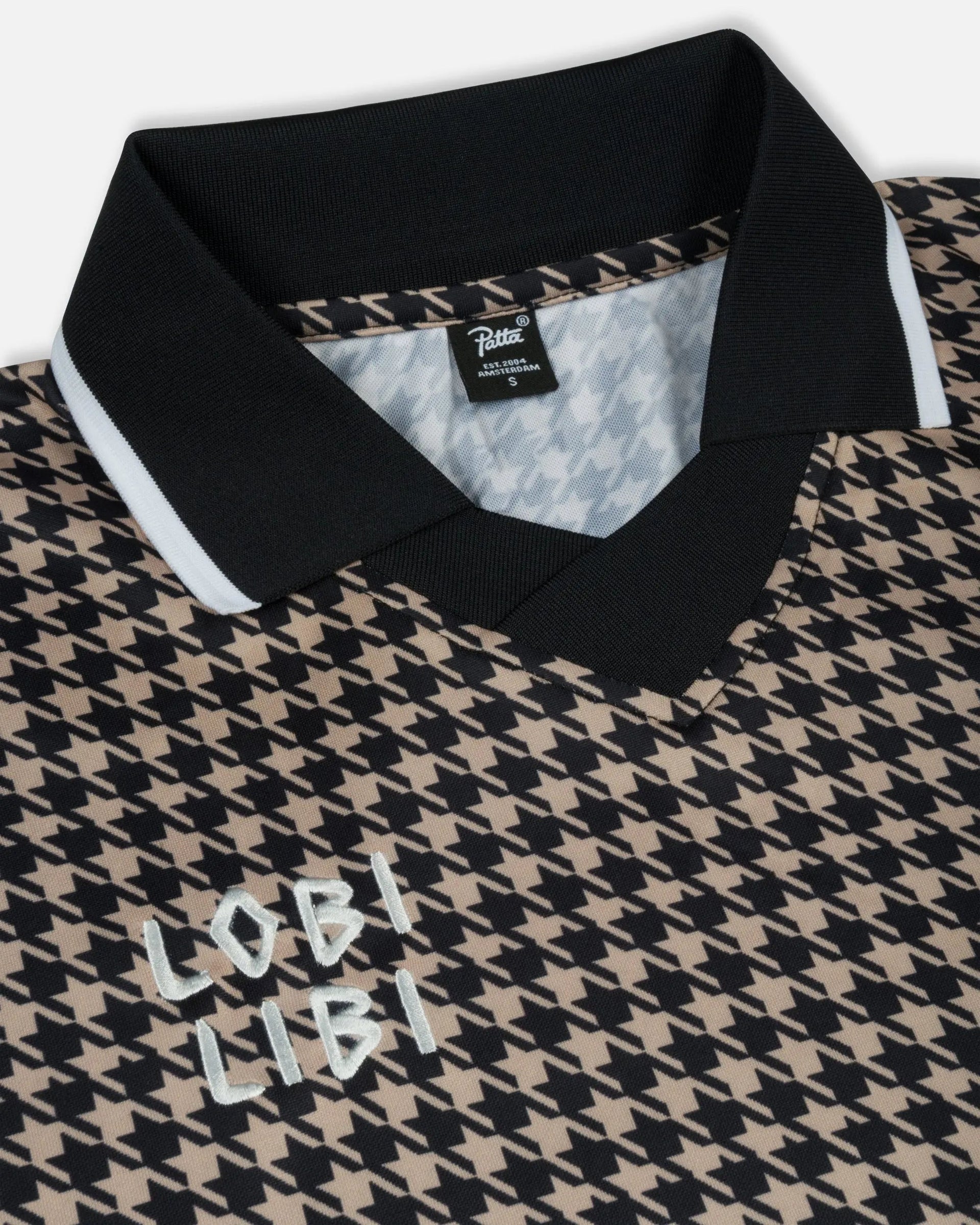 Patta Houndstooth Football Jersey (Irish Cream)