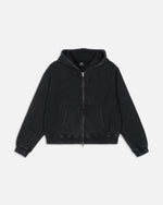Patta Loopback Logo Zip Hooded Sweater (Moonless Night)