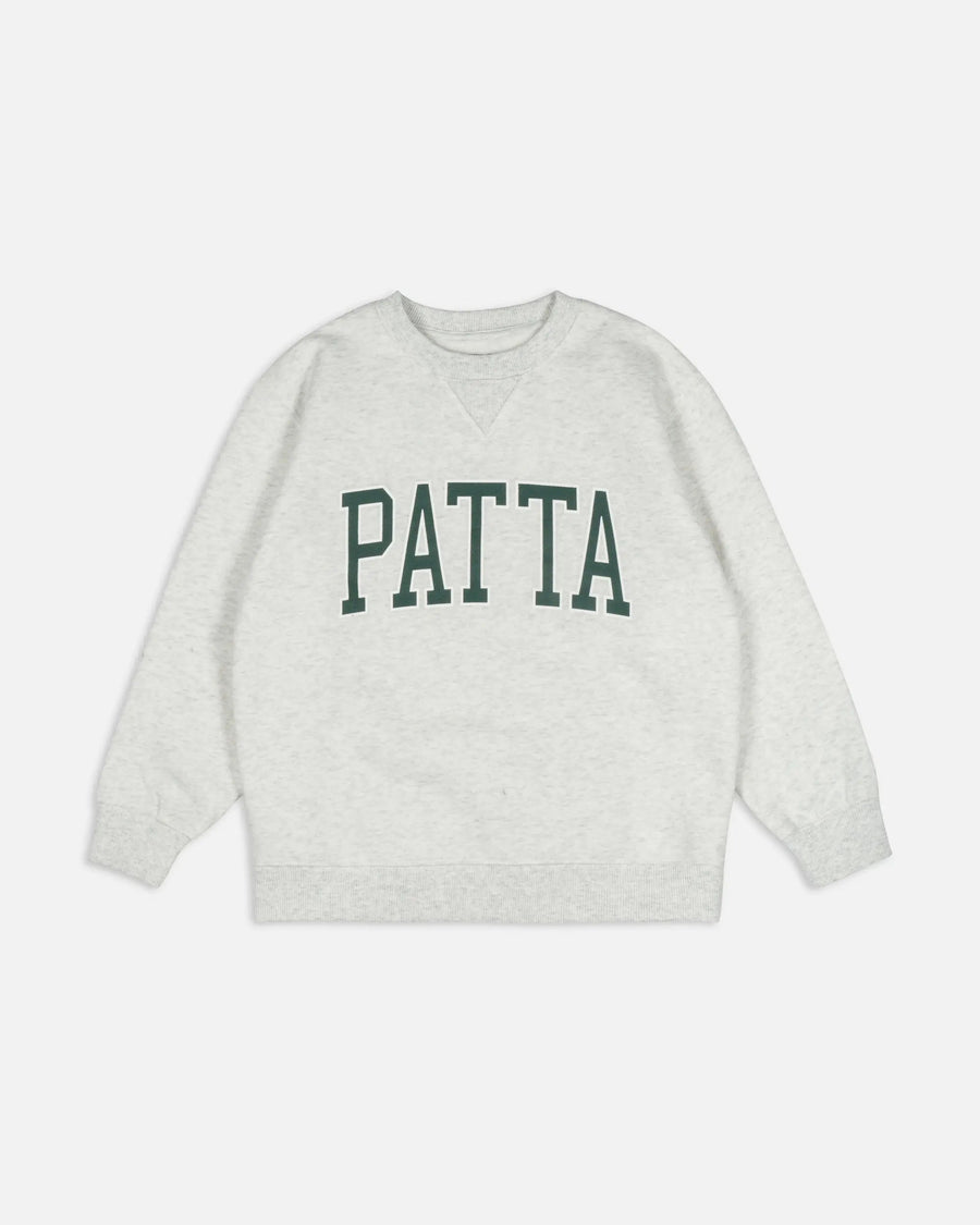 Patta Kids Arc Logo Crewneck Sweater (Light Melange Grey)