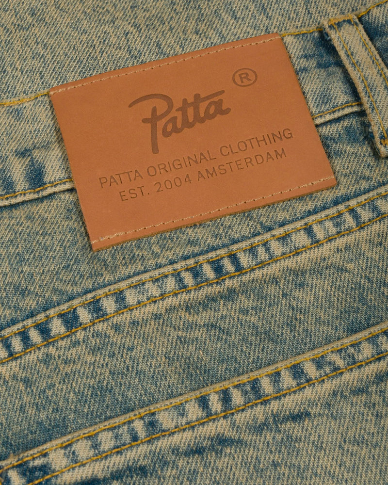 Patta Whiskers Denim Pants (Dark Blue Denim)
