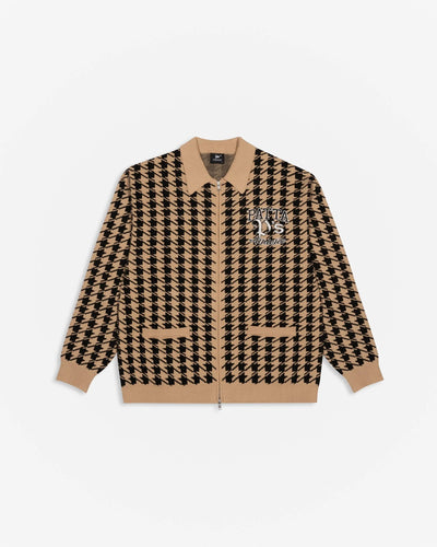Patta Houndstooth Cardigan (Irish Cream)