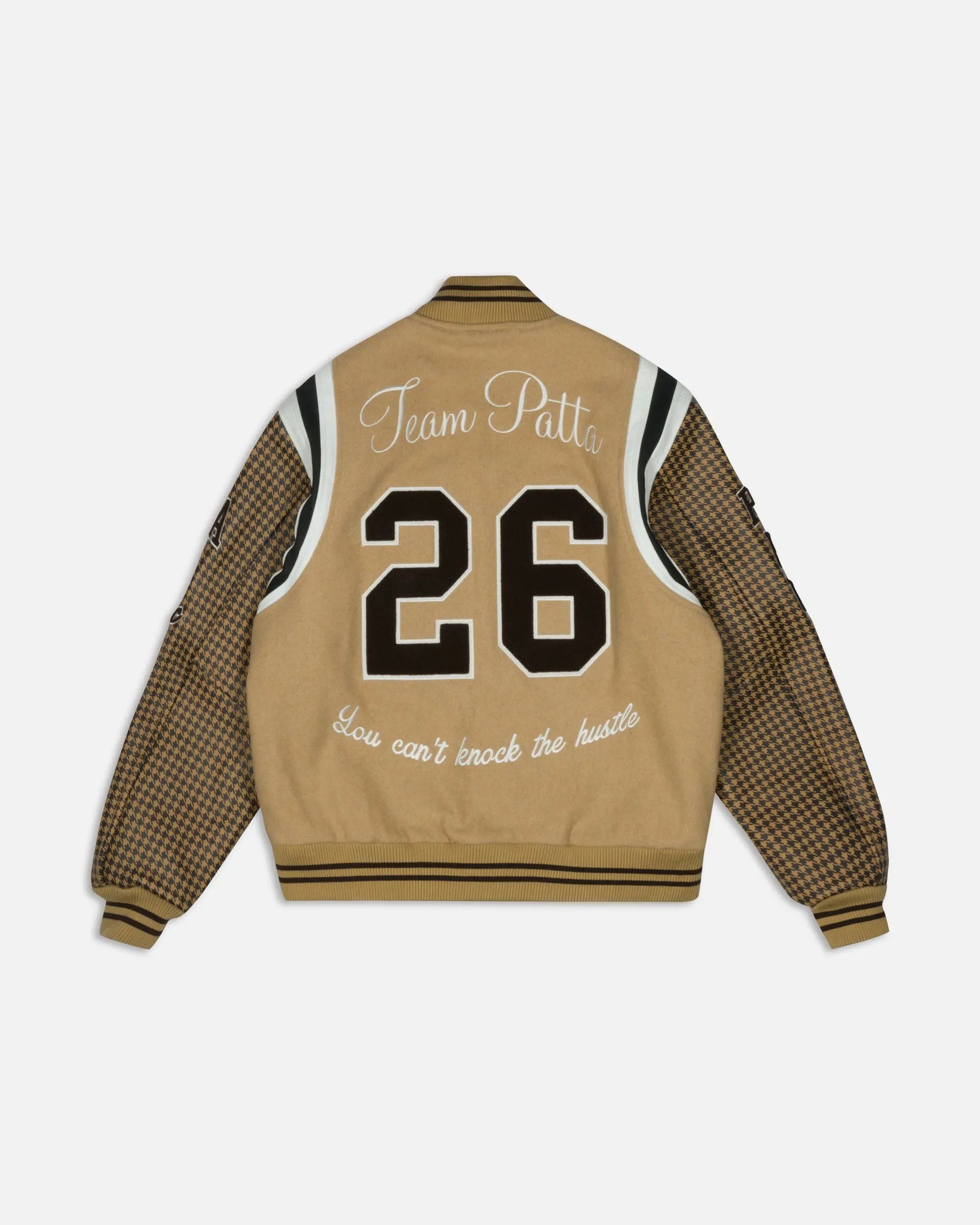 Patta Athletic P Houndstooth Varsity Jacket (Starfish)